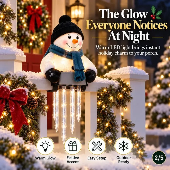 ⛄ Today 49% OFF - WinterGlow Snowman Icicle Light Decor