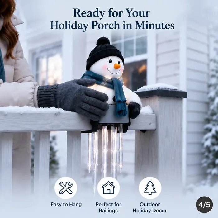 ⛄ Today 49% OFF - WinterGlow Snowman Icicle Light Decor