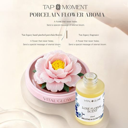 Vital glow Aromatherapy of non-legacy porcelain flowers