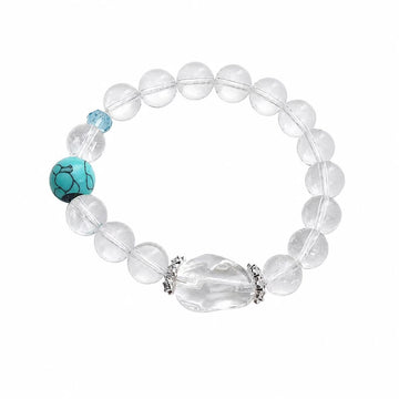 Bible Verse Bracelets with NFC Smart Jewelry Quartz and Turquoise