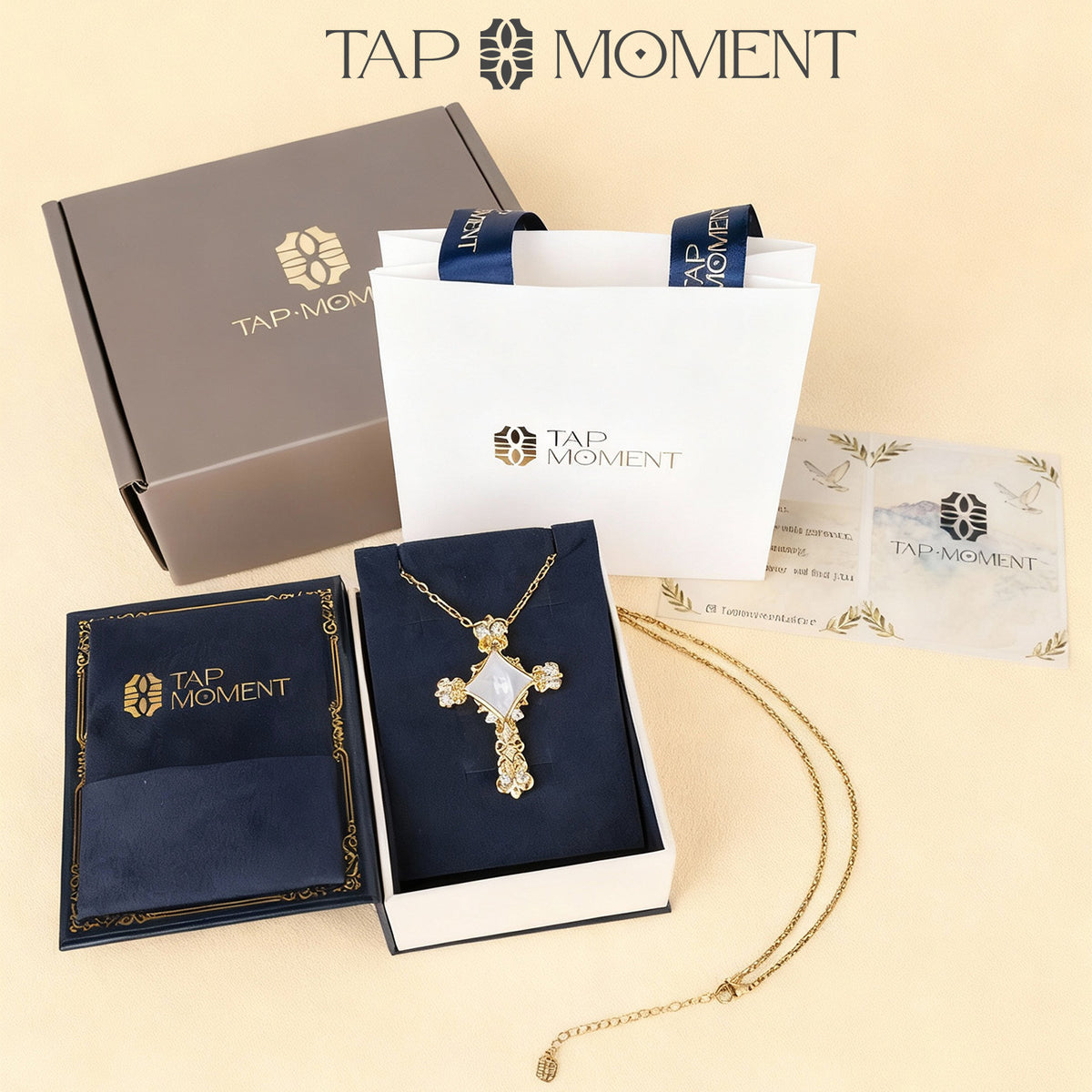 TAPMOMENT Faith cross NFC Necklace