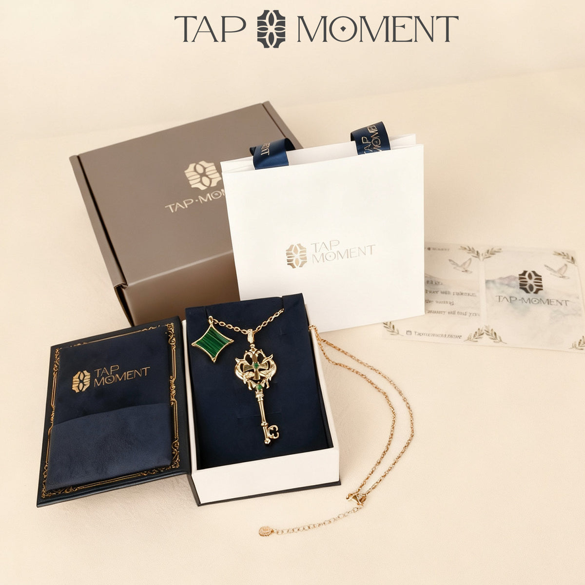 TAPMOMENT Faith Key NFC Necklace