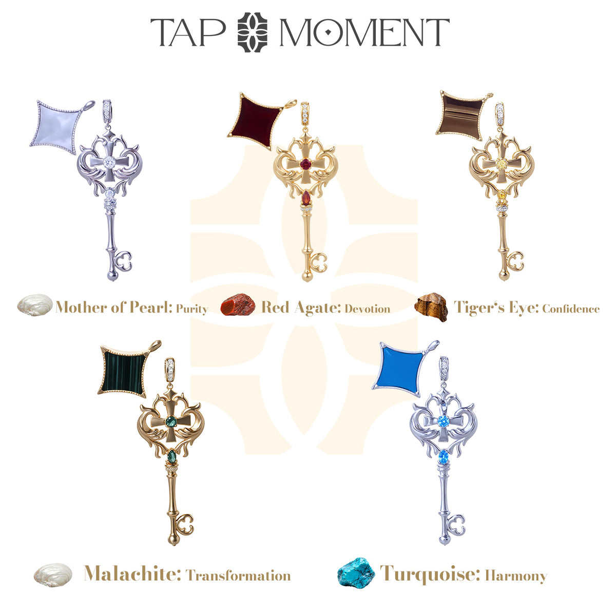 TAPMOMENT Faith Key NFC Necklace