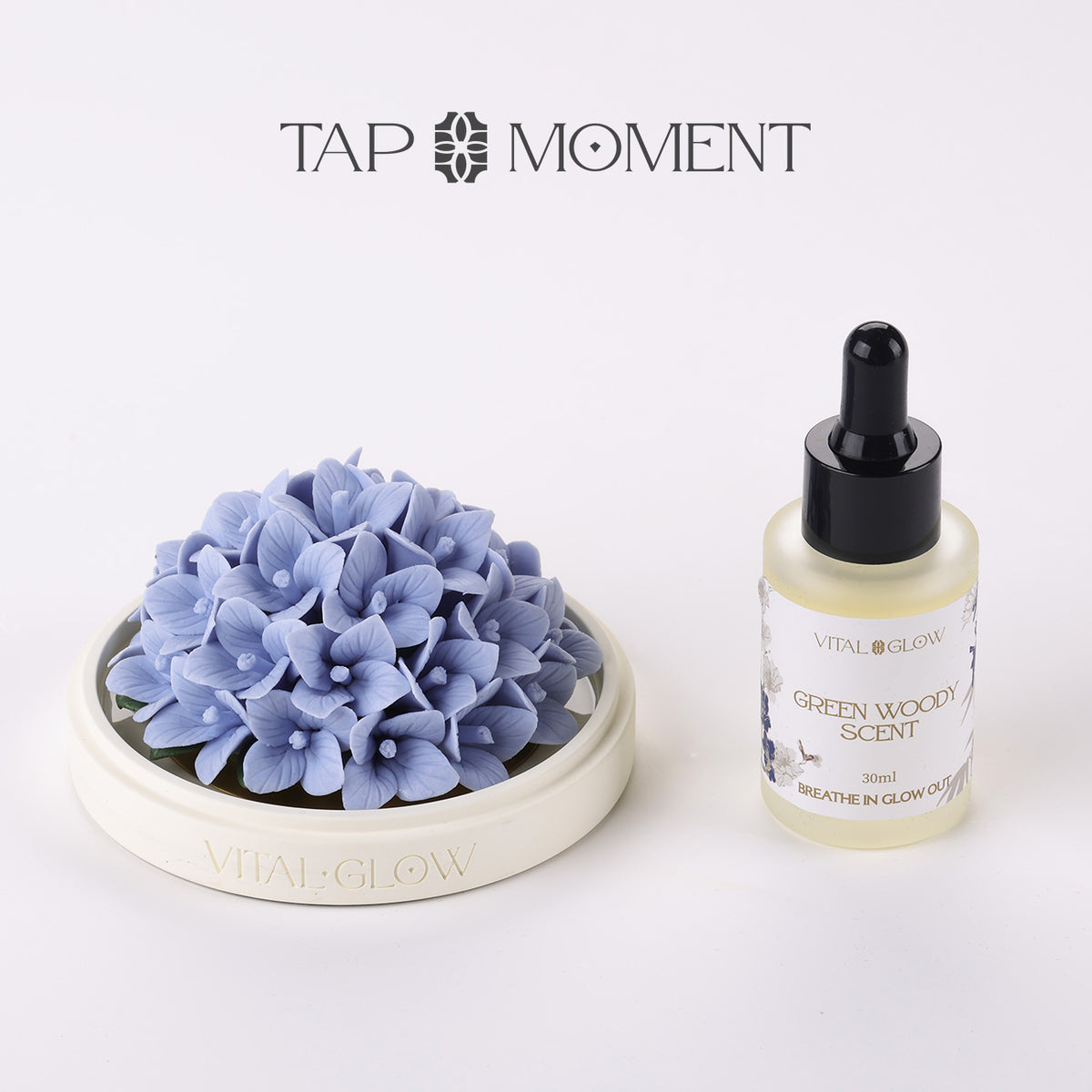 VITAL GLOW Porcelain Flower Aroma Glazed Hydrangea