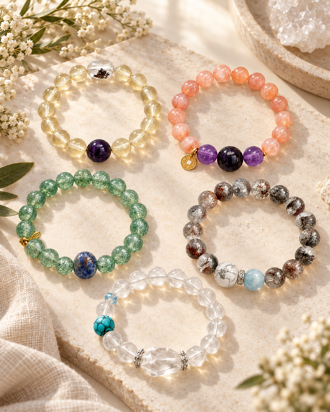 Prayer moment wearing TapMoment Scripture bracelet